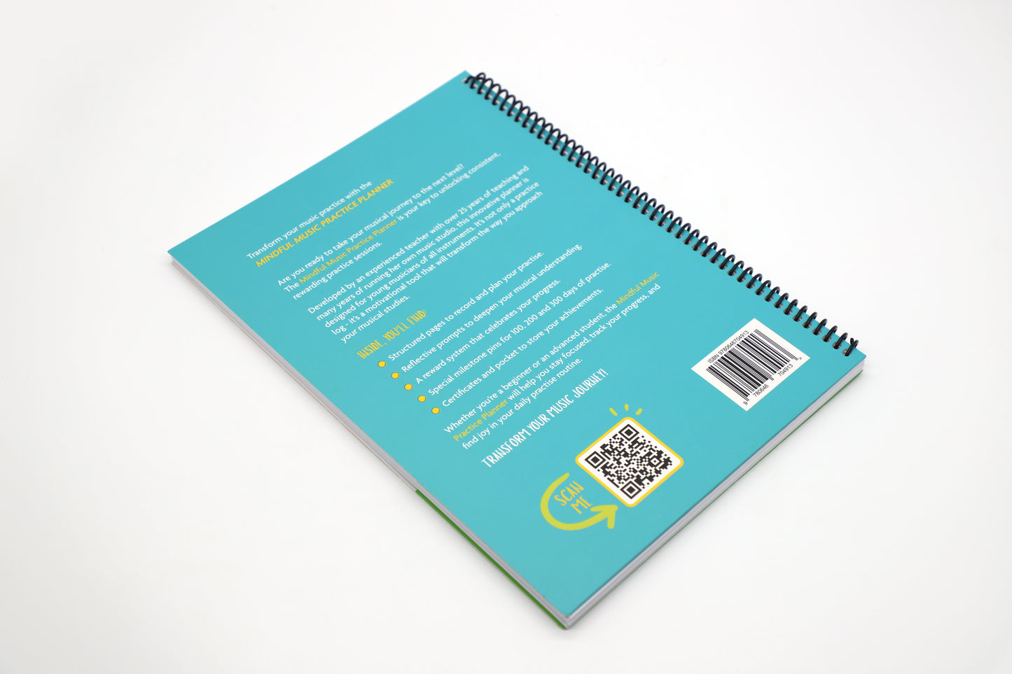 Mindful Music Practice Planner Student workbook. Motivate your students with goal setting, planning, accountability and rewards.