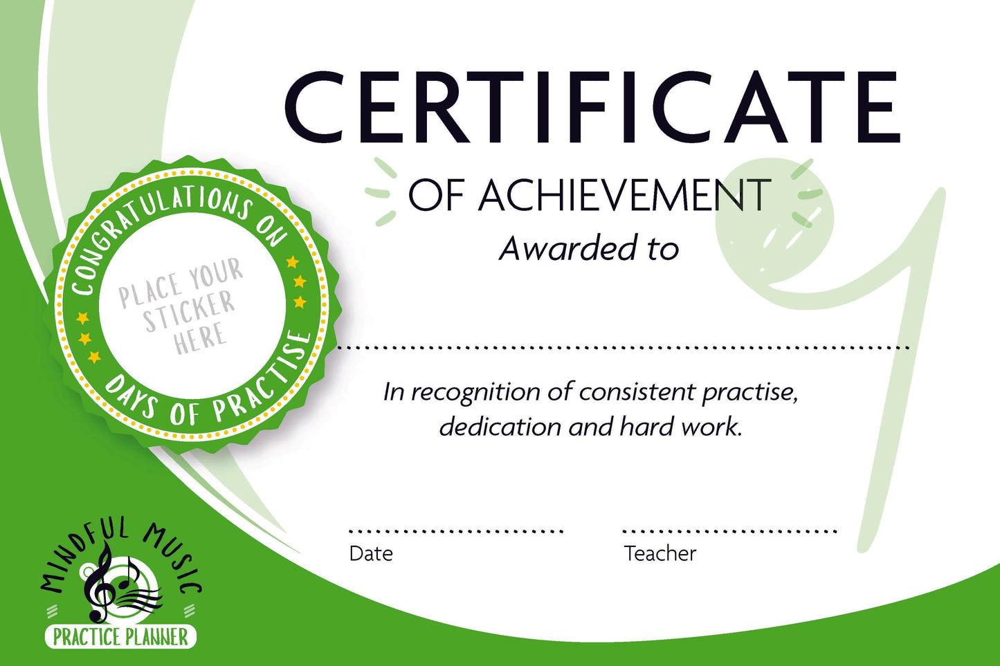Practice Certificates - Pack of 8