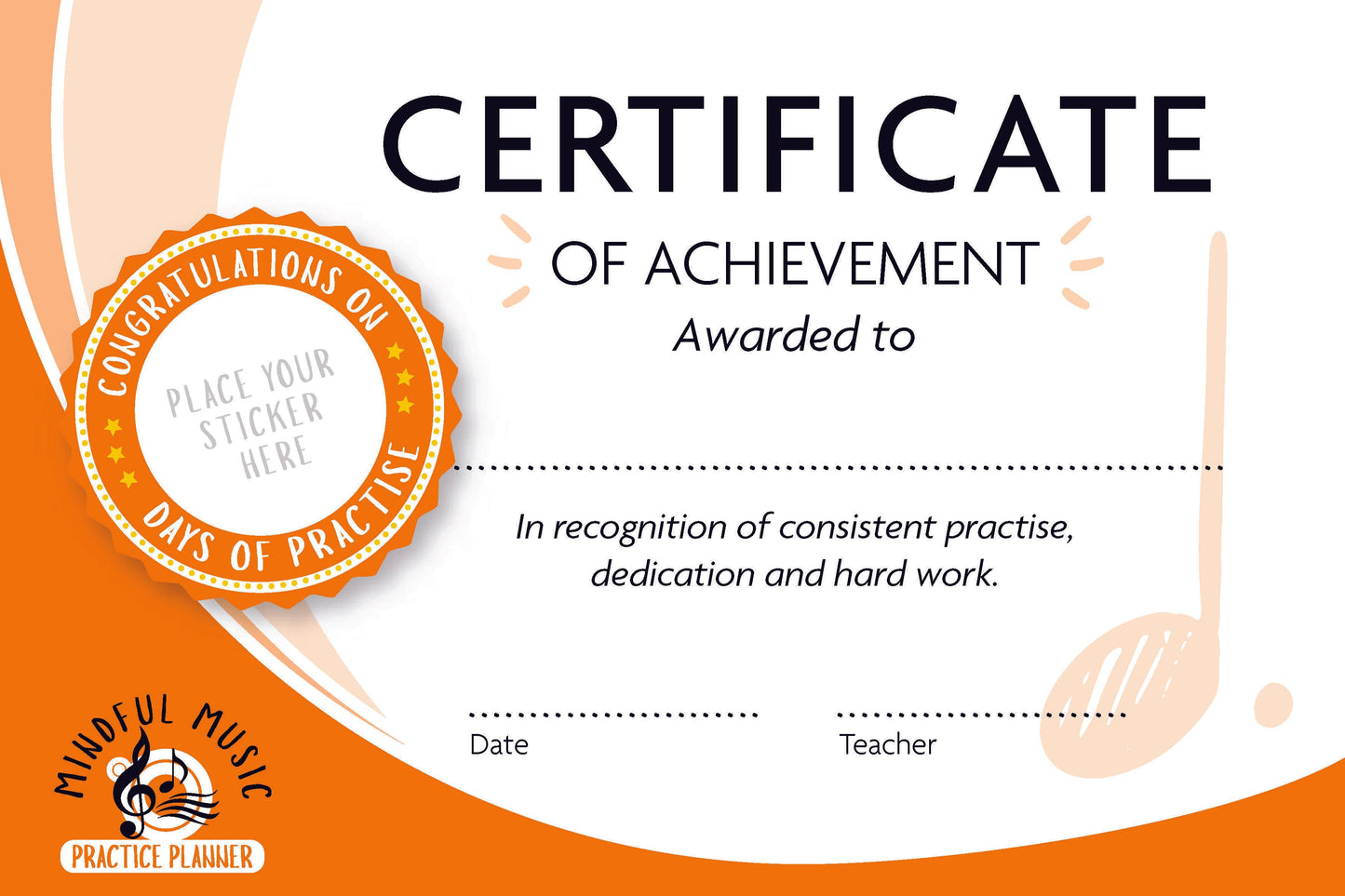 Practice Certificates - Pack of 8
