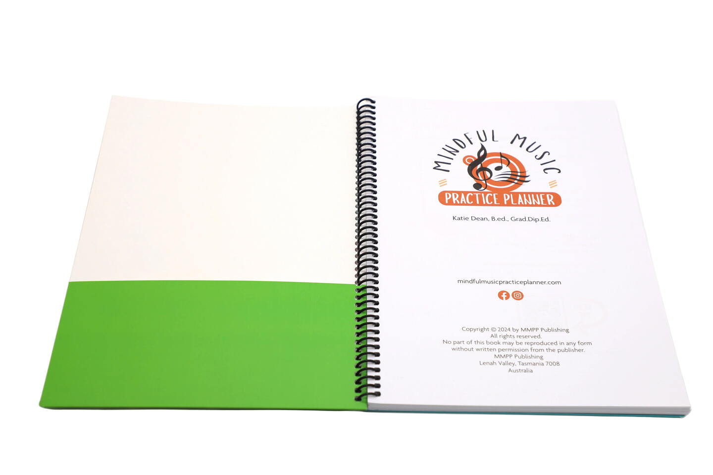 Mindful Music Practice Planner Mindful Music Practice Planner suitable for piano, guitar, biolin or drum lessons