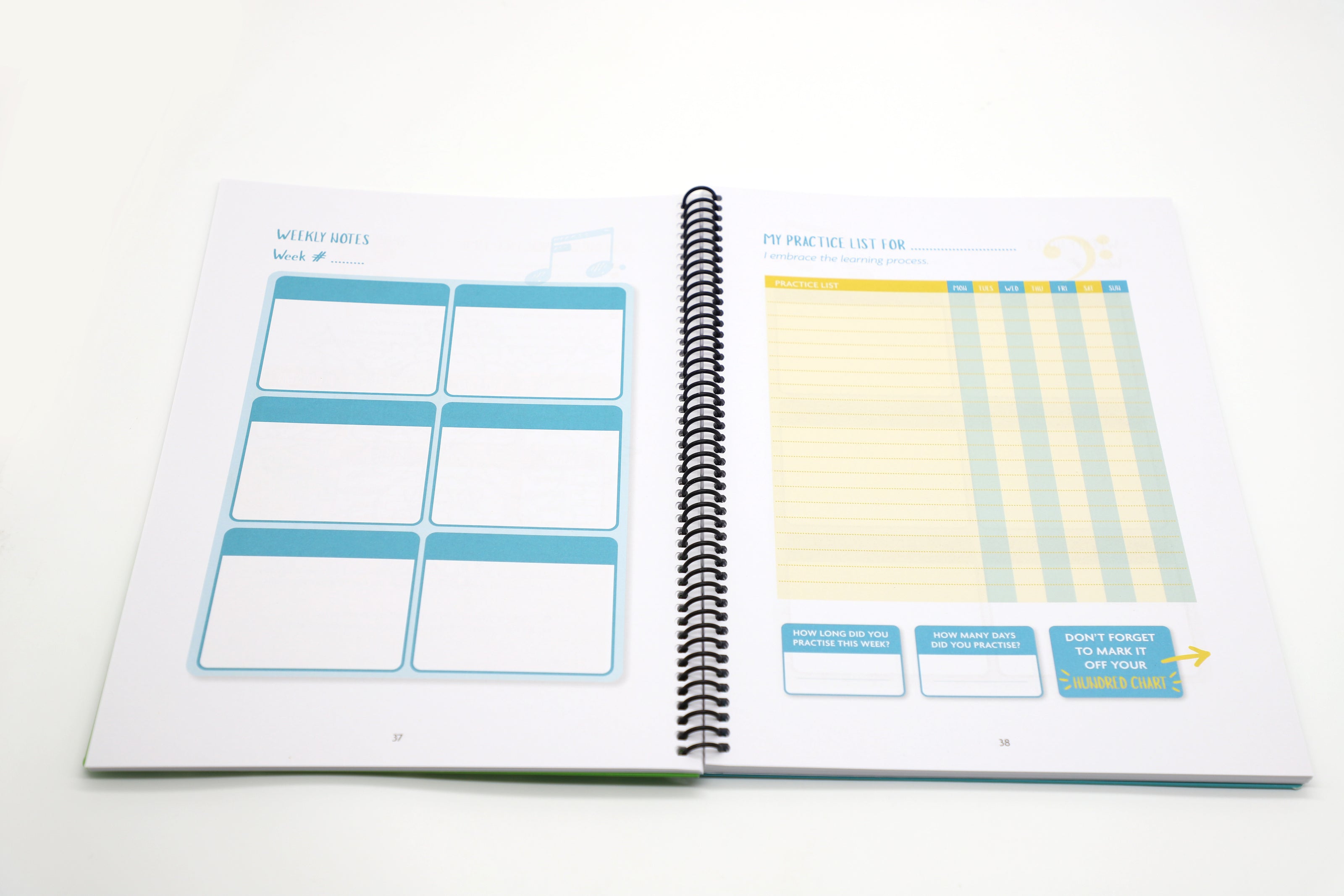 Mindful Music Practice Planner Student workbook. Motivate your students with goal setting, planning, accountability and rewards.