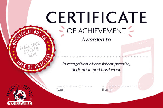 Practice Certificates - Pack of 8
