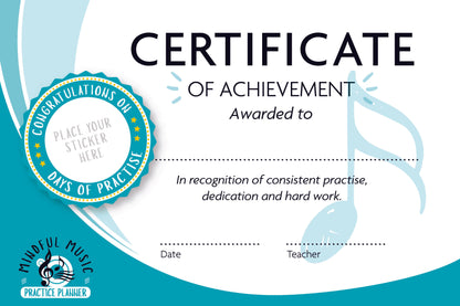 Practice Certificates - Pack of 8