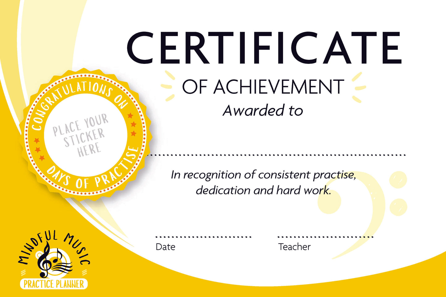 Practice Certificates - Pack of 8